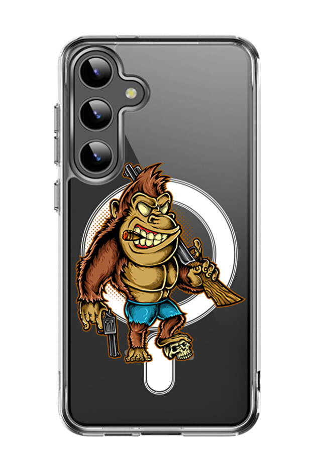 Case for Samsung Galaxy S24 Compatible with MagSafe, Shockproof Bumper Cover Killer kong copy