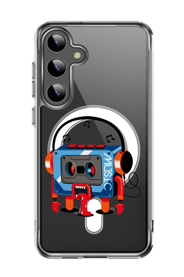 Case for Samsung Galaxy S24 Plus Compatible with MagSafe, Shockproof Cover Music Recorder