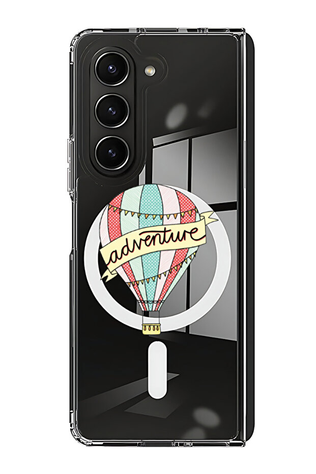 Case for Samsung Galaxy Z Fold 5 Compatible with MagSafe, Shockproof Phone Bumper Cover Adventure