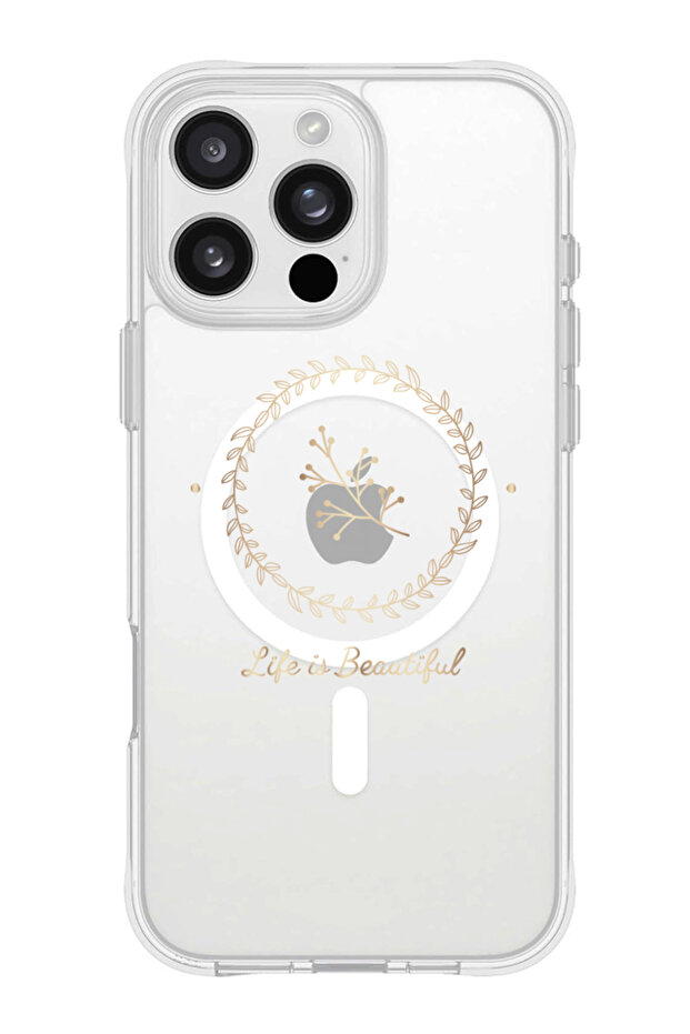 iPhone 16 Pro Max Magsafe Case for iPhone Shockproof Phone Bumper Cover - Life is Beautiful