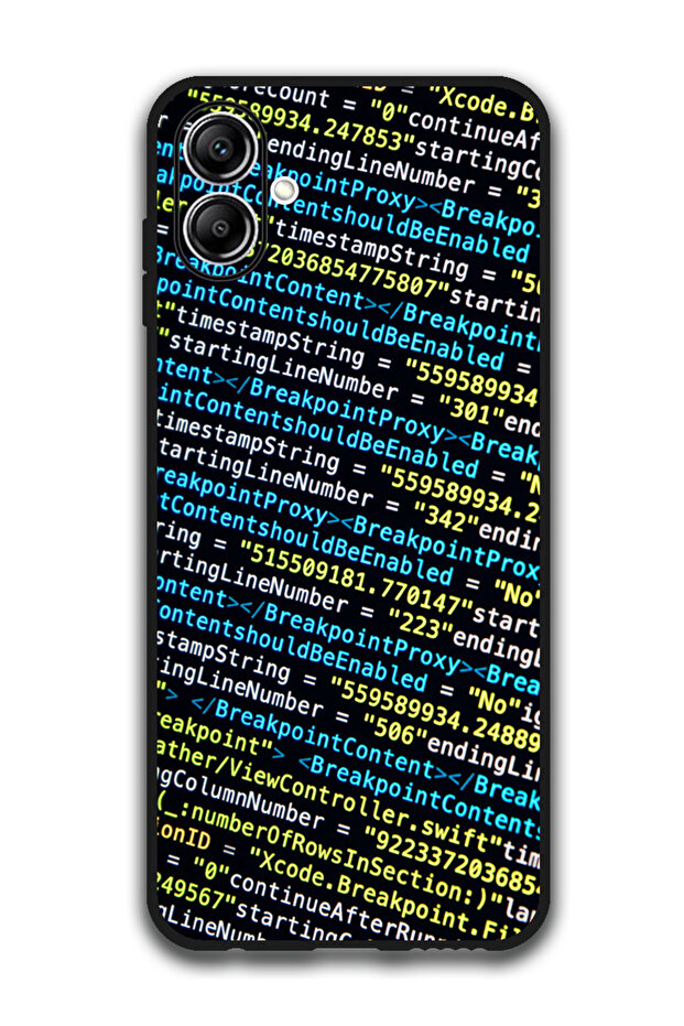 حافظة حماية لهاتف سامسونج جالاكسي A06 code_symbols_programming - 1