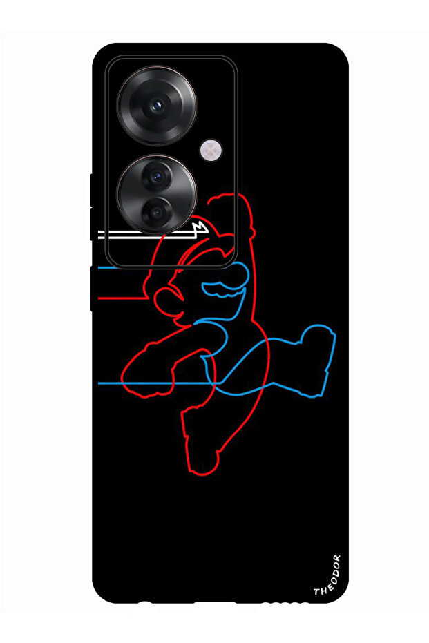 Protective Case Anti Scratch Shock Proof Bumper Cover For Oppo Reno 11F Mario walk