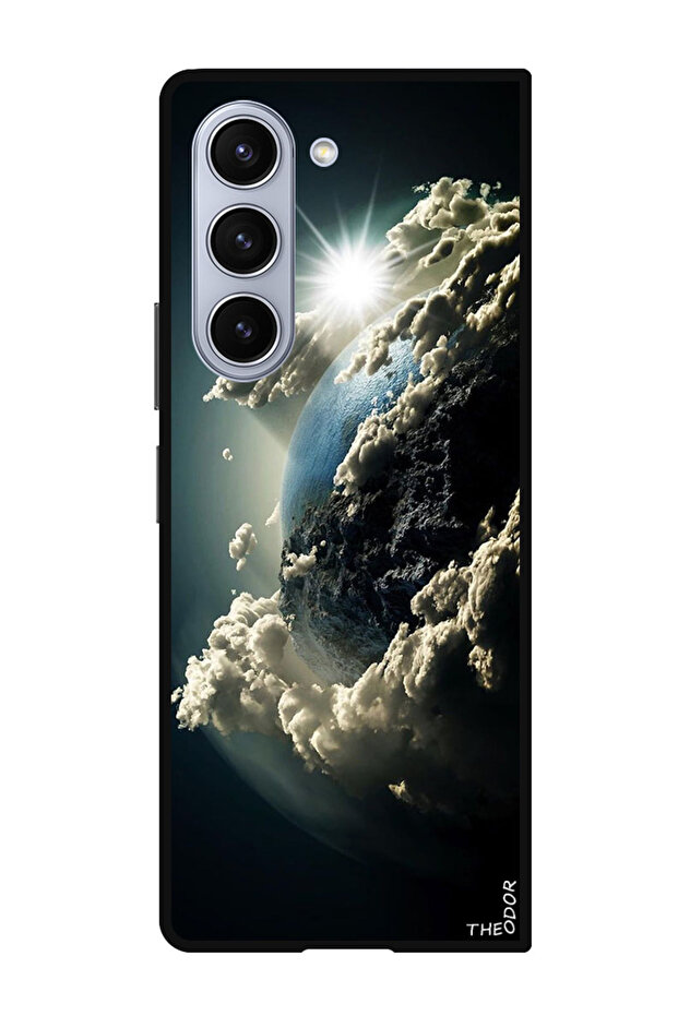 Protective Case Anti Scratch Shock Proof Bumper Cover For Samsung Galaxy Z Fold 6 Space Earth Sun