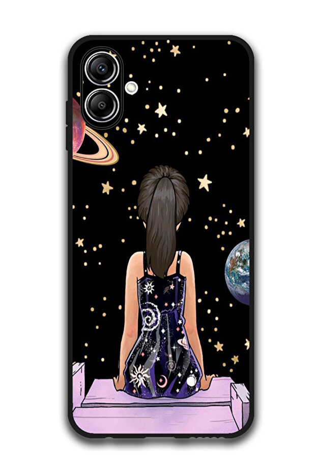 Protective Case Anti Scratch Shock Proof Bumper Cover For Samsung Galaxy A06 Girl Watching Star