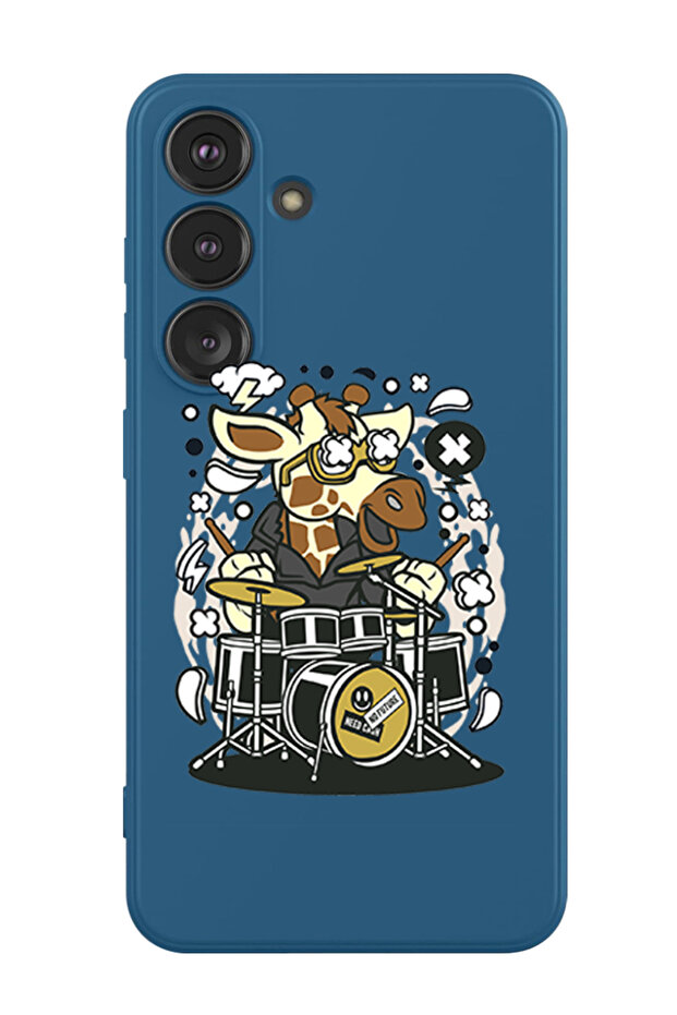 Protective Liquid Silicone Shockproof Case For Samsung Galaxy S24 Plus (Blue) - Cow drumming
