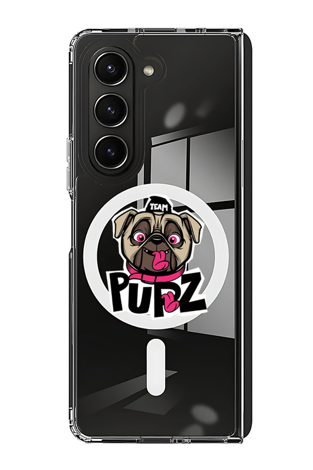 Case for Samsung Galaxy Z Fold 5 Compatible with MagSafe, Shockproof Phone Bumper Cover pupz