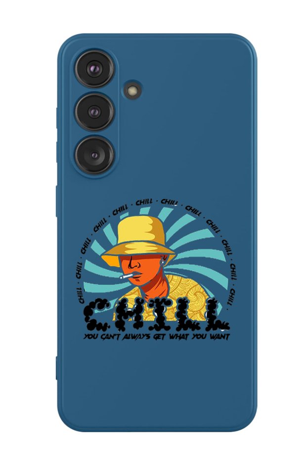 Protective Liquid Silicone Case For Samsung Galaxy S24 Plus (Blue) - Cant always get what Black