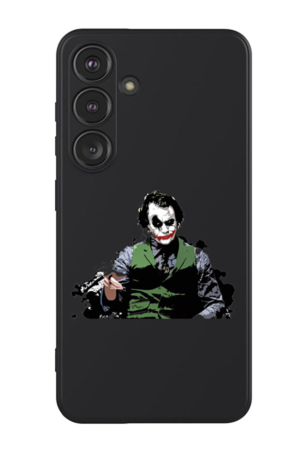 Protective Liquid Silicone Shockproof Case For Samsung Galaxy S24 Plus (Black) - Joker Pointing