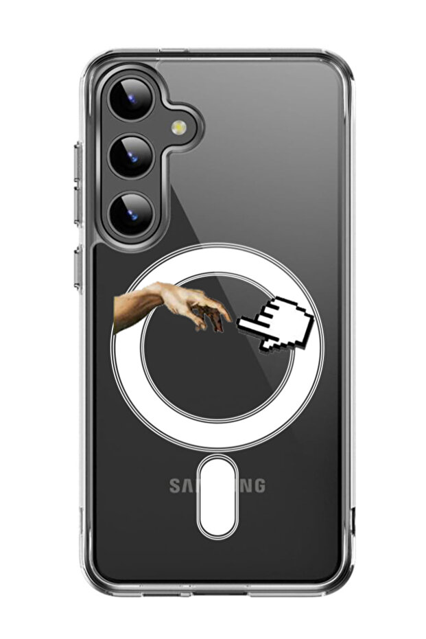 Case for Samsung Galaxy S24 Compatible with MagSafe, Shockproof Bumper Cover H& mouse pointer