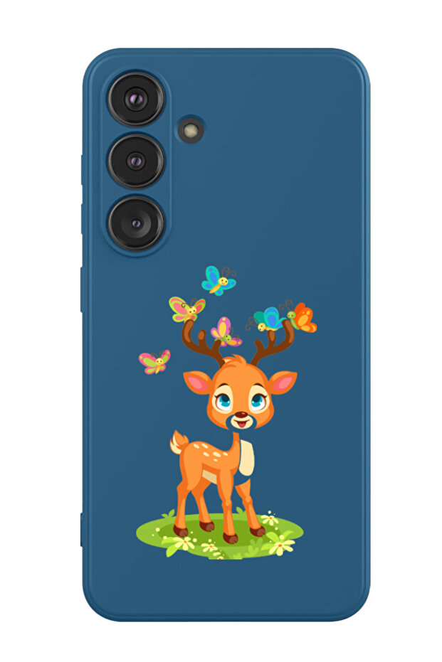 Protective Liquid Silicone Shockproof Case For Samsung Galaxy S24 Plus (Blue) - deer