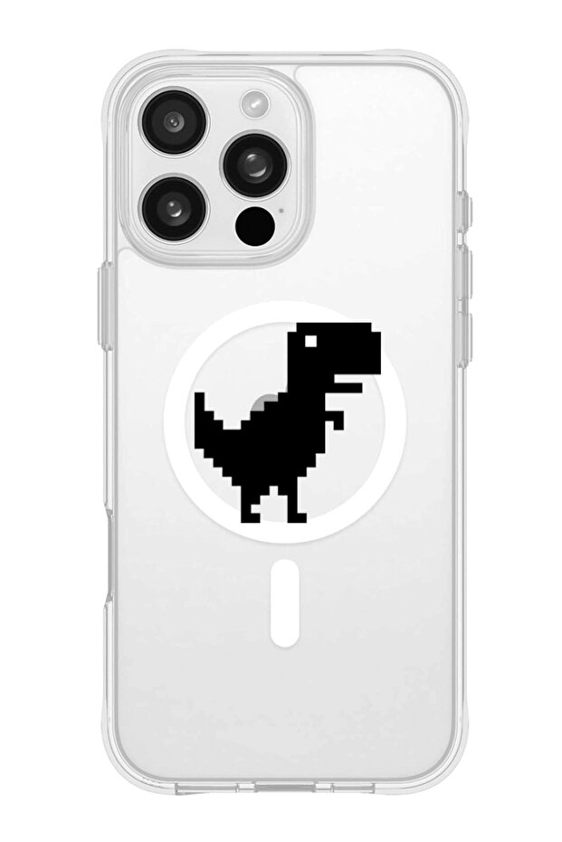 iPhone 16 Pro Magsafe Case for iPhone Compatible with, Shockproof Phone Bumper Cover - Offline Dino