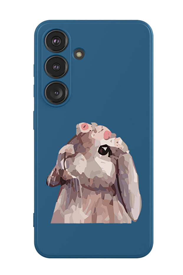 Protective Liquid Silicone Shockproof Case For Samsung Galaxy S24 Plus (Blue) - Rabbit