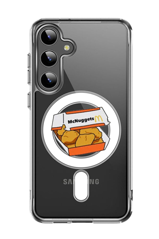 Case for Samsung Galaxy S24 6.2-inch Compatible with MagSafe, Shockproof Phone Bumper Cover Nuggets