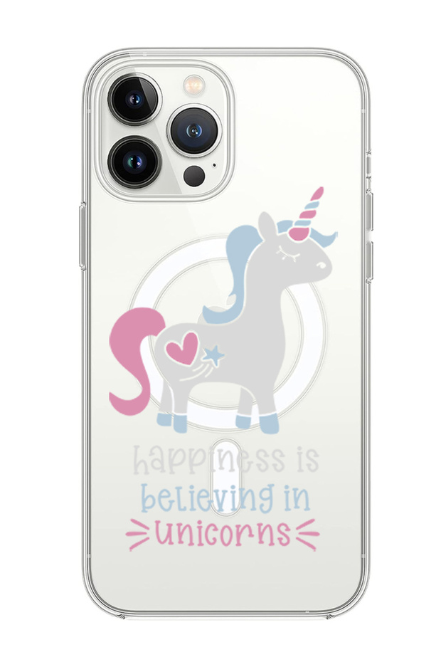Case for iPhone 13 Pro Max Compatible with MagSafe, Shockproof Cover Happiness is believing