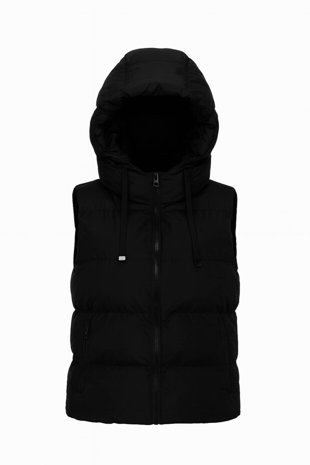 Siyah Kadın Yelek Y048 - 2