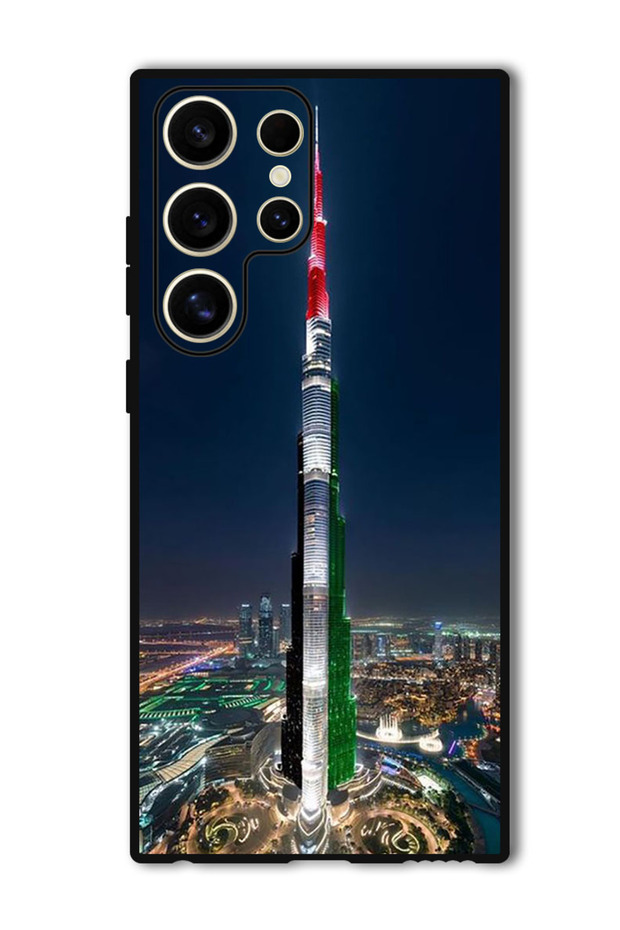 Protective Case For Samsung Galaxy S24 Ultra Burj Khalifa UAE Flag