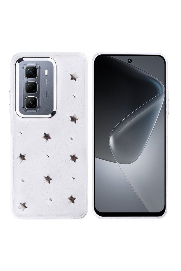 Case for Infinix Hot 50 Pro Plus 4g Case Star Pattern Stylish Design Cover Pole