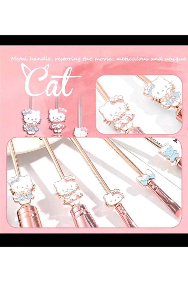 HELLO KİTTY MAKYAJ FIRÇA SETİ - 2