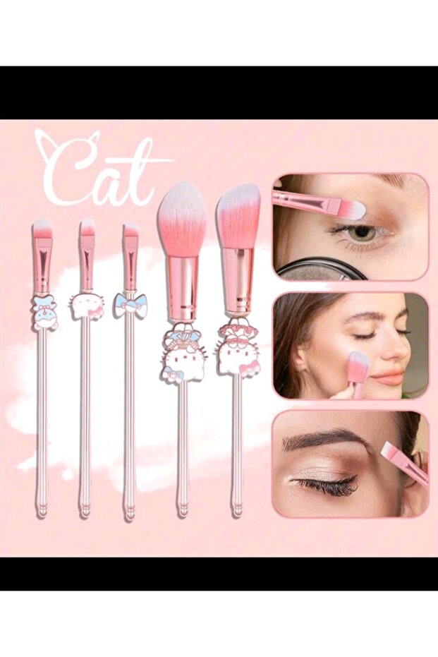 HELLO KİTTY MAKYAJ FIRÇA SETİ - 3