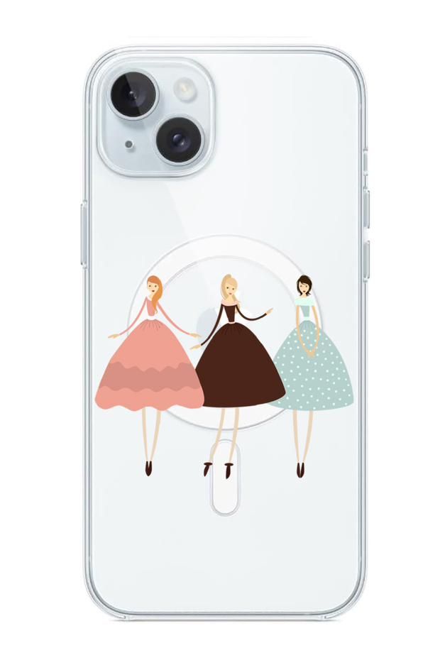 Case for iPhone 15 Plus 6.7-inch Compatible with MagSafe, Shockproof Phone Bumper Cover Pretty Girls
