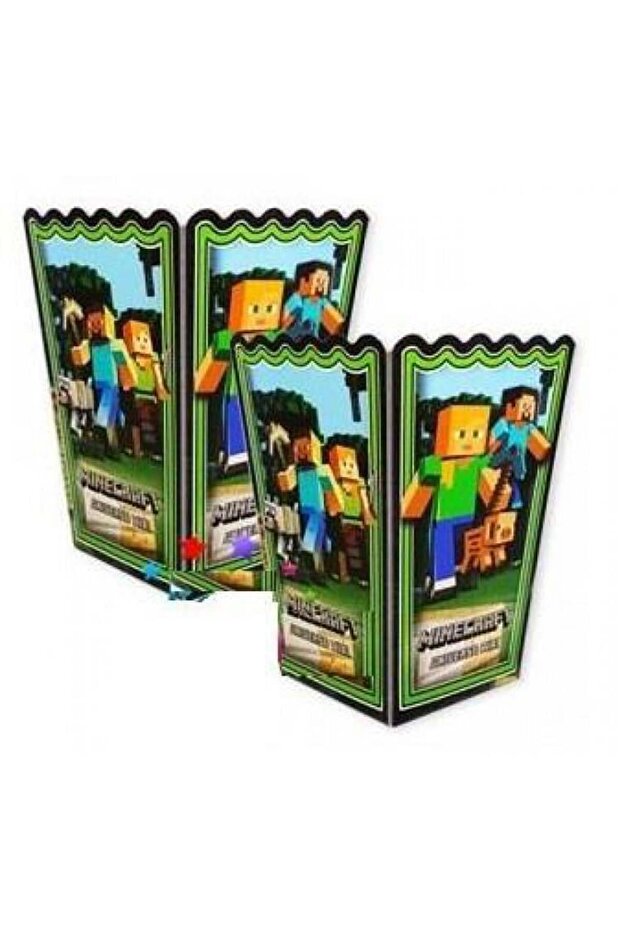 Mısır kutusu Pop Corn MİNECRAFT 8 li - 3
