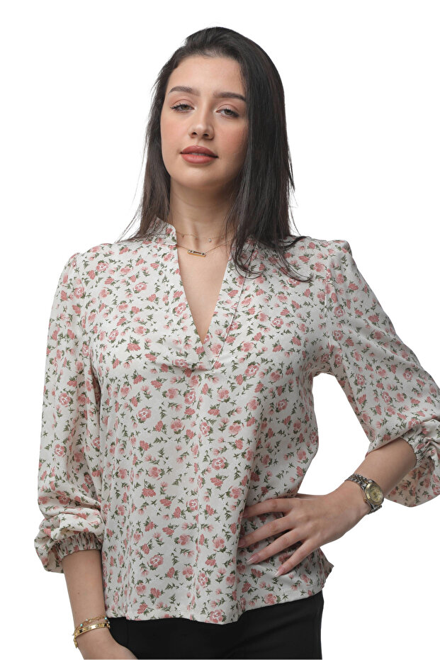 Evening flower blouse - 5