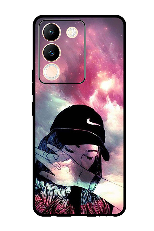 Protective Case Anti Scratch Shock Proof Bumper Cover For Vivo V29e Girl Sob