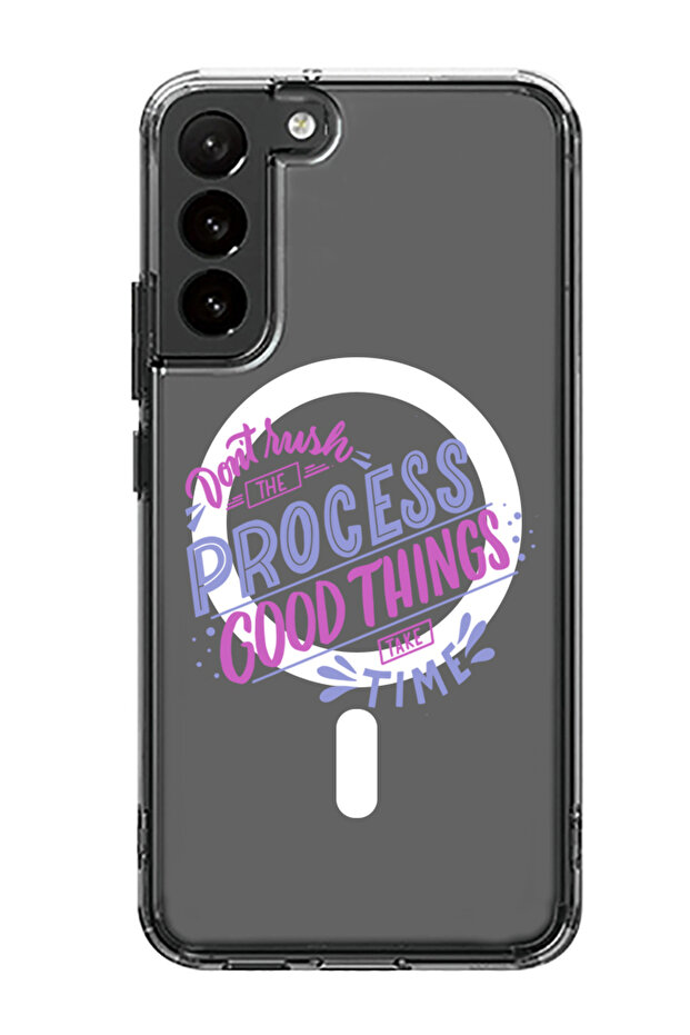 Case for Samsung Galaxy S23 6.1-inch Compatible with MagSafe, Bumper Cover Dont rush the Process