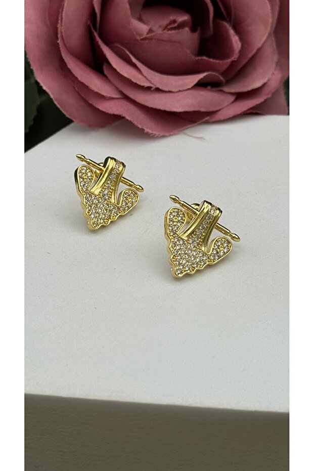 Taşlı Tasarım Model Küpe - 2