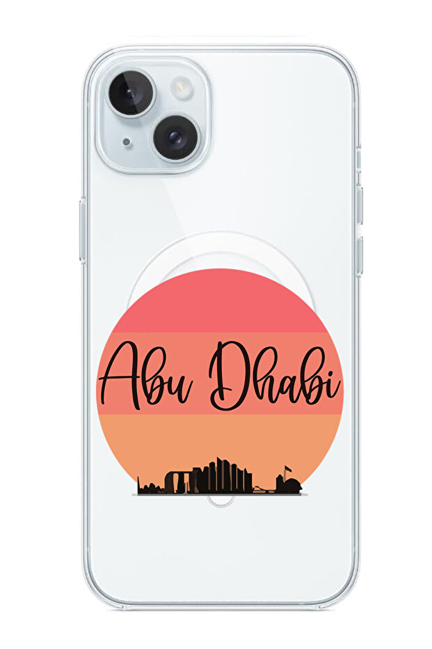 Case for iPhone 15 Plus Compatible with MagSafe, Shockproof Phone Bumper Cover Abu dhabi Sun