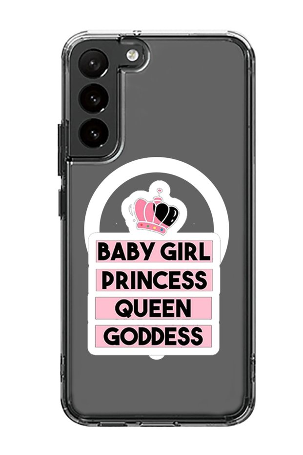 Case for Samsung Galaxy S23 Plus Compatible with MagSafe, Shockproof Cover Baby Girl Princess white
