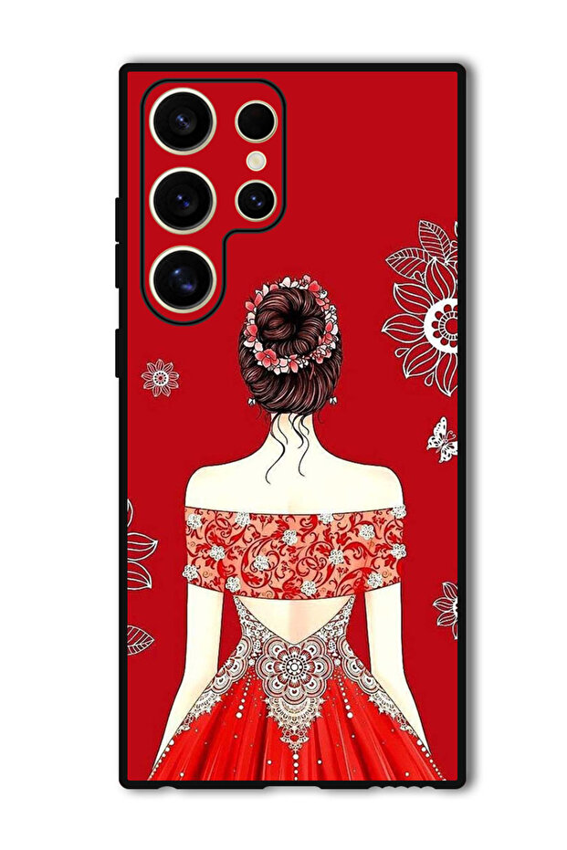 Protective Case Anti Scratch Shock Proof Bumper Cover For Samsung Galaxy S24 Ultra Cute Ladyy