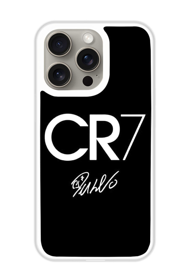 Protective Case Cover For APPLE IPHONE 15 Pro Max CR7 (2) (White Bumper)