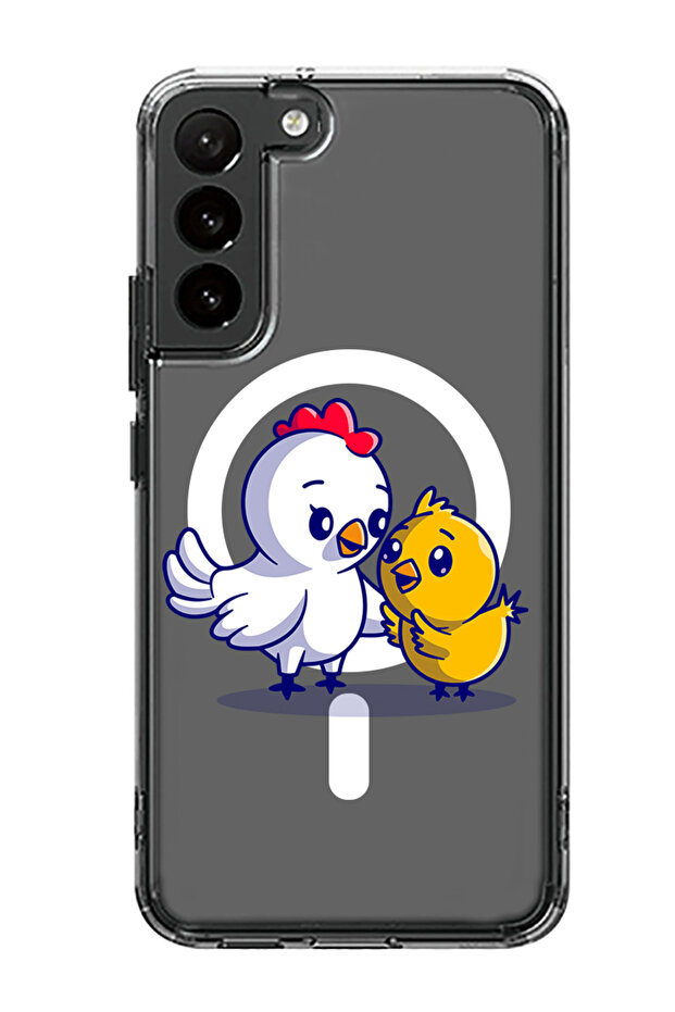 Case for Samsung Galaxy S23 Plus Compatible with MagSafe, Shockproof Case Chicken & Hen