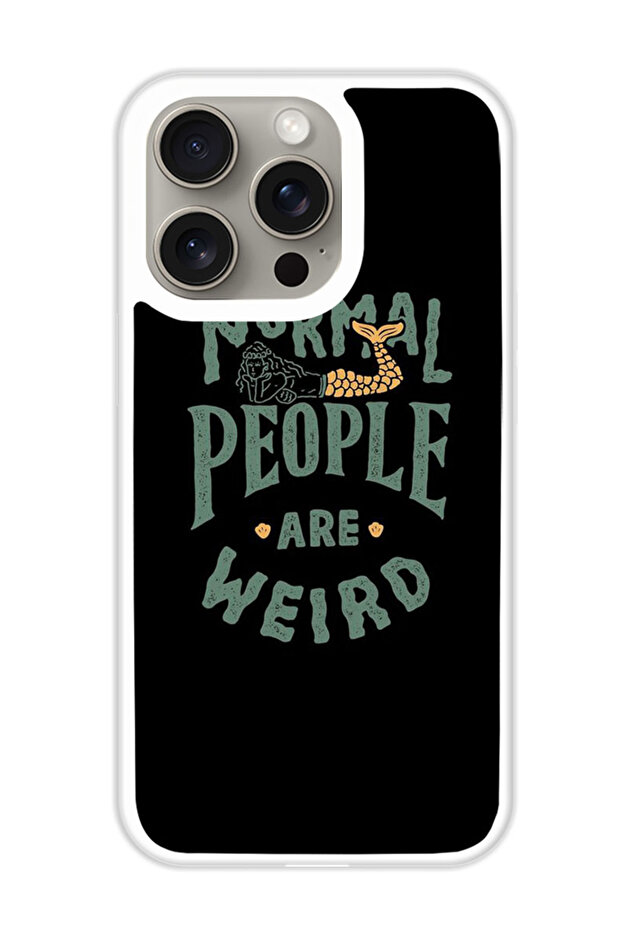 Protective Case Cover For APPLE IPHONE 15 Pro Max Normal people (White Bumper)