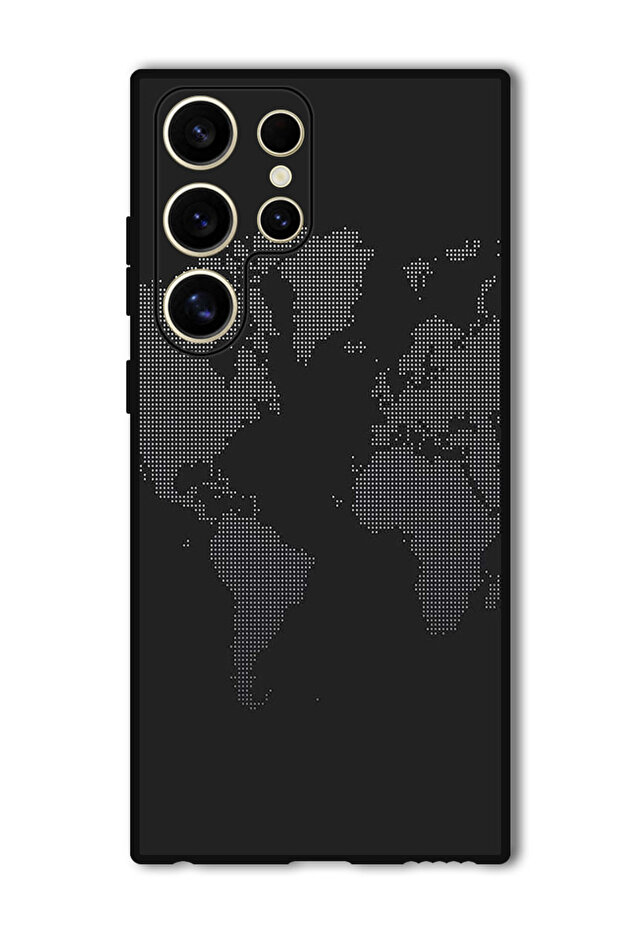 Protective Case Anti Scratch Shock Proof Bumper Cover For Samsung Galaxy S24 Ultra Map In Dots