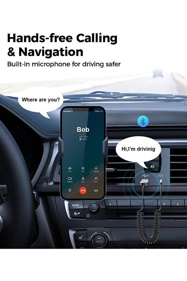 محول Aux Bluetooth 5.1، محول صوت لاسلكي عالي الدقة Bluetooth 5.1 Audiophile USB Dac - 3