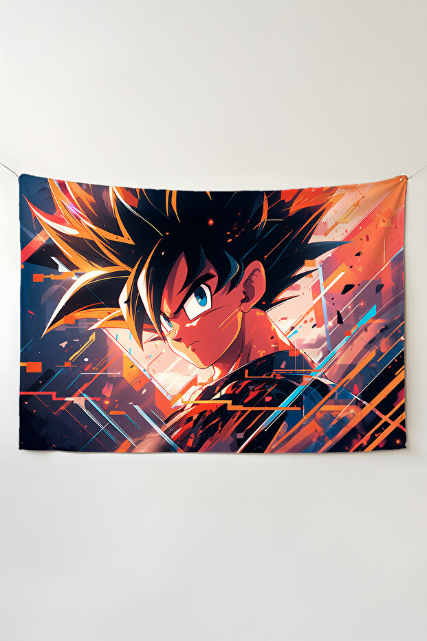 Dragon Ball Horizontal Wall Covering – Anime Themed Quality Fabric, Room Decor Tapestry Wall Carpet