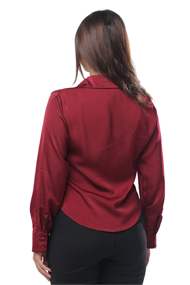 بلوزة لمسة الساتان - 7
