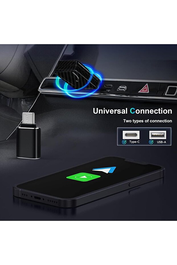 Wireless Carplay & Android Auto Adapter, 2 1 Transforms Wired Wireless Plug Play, Compatible Oem - 6