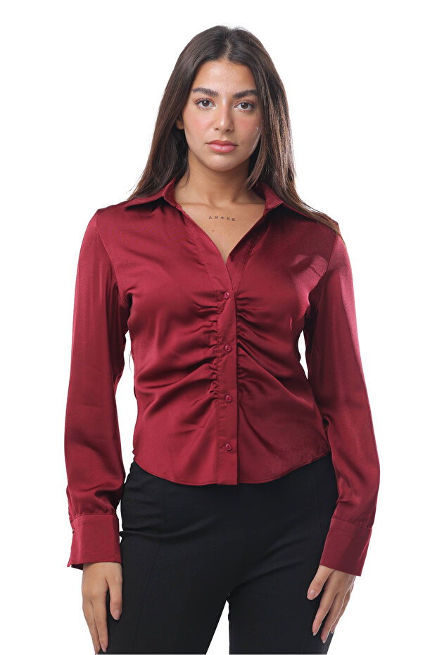 بلوزة لمسة الساتان - 5