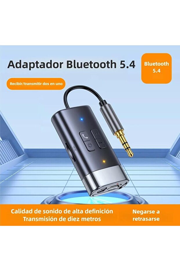 جهاز استقبال صوت بلوتوث للسيارة ومشغل MP3 - محول مكالمات لاسلكي بدون استخدام اليدين مع مخرج ستيريو وذاكرة - 2