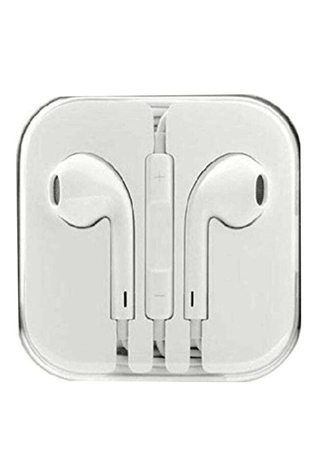 In Ear Wired Earphones With Mic For Apple iPhone 5/5G White