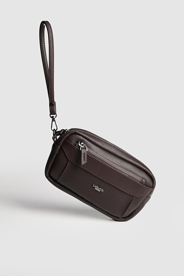 La'Graccio Paris Jacob Men's Faux Leather Handbag Brown