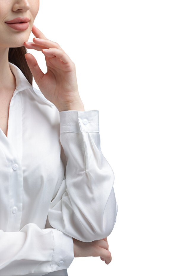 بلوزة حرير الغروب - 6