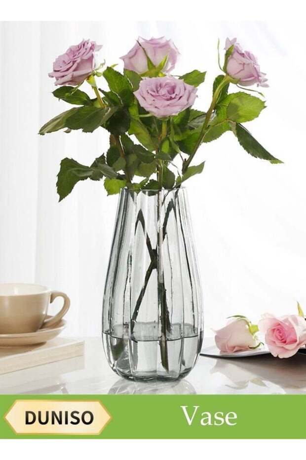 Glass Vase, Flower Arranger, Transparent Home Decoration Ornaments, Creative Hydroponic Vase, Moder