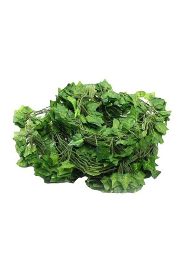 12-Piece Artificial Leaf Rattan Set Green 10x210x2.5cm