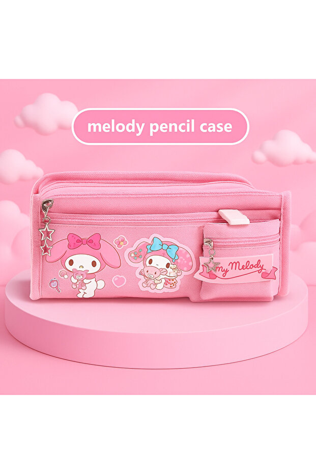 Sanrio My Melody Kawaii Pink Pencil Case – High Capacity Multi-Eye Pen Holder