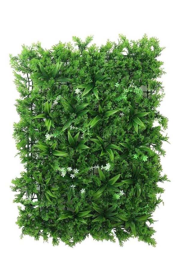 Evergreen Elegance: Artificial Faux Grass Wall Backdrop Green