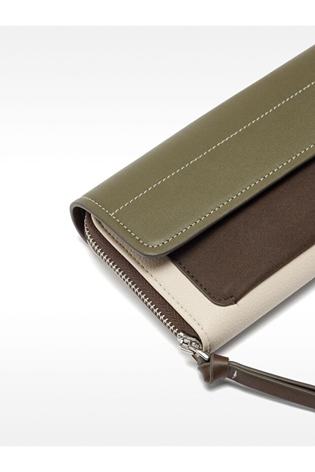 Renk Bloklu Cüzdan - 2